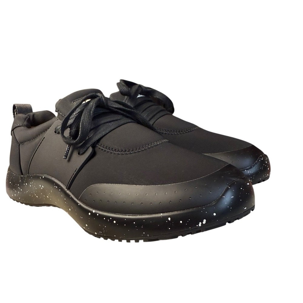 Snibbs Work Shoes Men's 8 Black Spacecloud Slip Resistant Comfort Sneakers